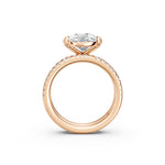 Load image into Gallery viewer, Uvya Pear Solitaire Diamond Womens Ring