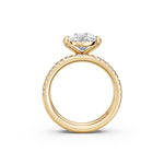Load image into Gallery viewer, Uvya Pear Solitaire Diamond Womens Ring