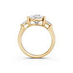 Load image into Gallery viewer, Naara Pear Solitaire Diamond Womens Ring
