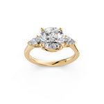 Load image into Gallery viewer, Miyra Round Solitaire Diamond Womens Ring