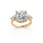 Load image into Gallery viewer, Miana Round Solitaire Diamond Womens Ring