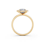 Load image into Gallery viewer, Rira Emerald Solitaire Diamond Womens Ring