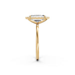 Load image into Gallery viewer, Rira Emerald Solitaire Diamond Womens Ring