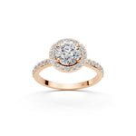 Load image into Gallery viewer, Qaira Round Solitaire Diamond Womens Ring
