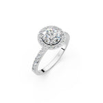 Load image into Gallery viewer, Qaira Round Solitaire Diamond Womens Ring