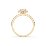 Load image into Gallery viewer, Qaara Oval Solitaire Diamond Womens Ring
