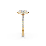 Load image into Gallery viewer, Qaara Oval Solitaire Diamond Womens Ring