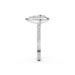 Load image into Gallery viewer, Prya Pear Solitaire Diamond Womens Ring