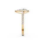 Load image into Gallery viewer, Prya Pear Solitaire Diamond Womens Ring