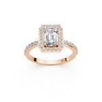 Load image into Gallery viewer, Priya Emerald Solitaire Diamond Womens Ring