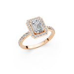 Load image into Gallery viewer, Priya Emerald Solitaire Diamond Womens Ring