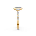 Load image into Gallery viewer, Priya Emerald Solitaire Diamond Womens Ring
