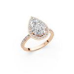 Load image into Gallery viewer, Piana Pear Solitaire Diamond Womens Ring