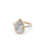 Load image into Gallery viewer, Piana Pear Solitaire Diamond Womens Ring