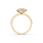 Load image into Gallery viewer, Peira Emerald Solitaire Diamond Womens Ring