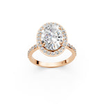 Load image into Gallery viewer, Pavya Oval Solitaire Diamond Womens Ring