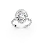 Load image into Gallery viewer, Pavya Oval Solitaire Diamond Womens Ring