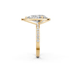 Load image into Gallery viewer, Parza Pear Solitaire Diamond Womens Ring