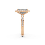 Load image into Gallery viewer, Pamya Emerald Solitaire Diamond Womens Ring
