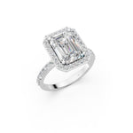 Load image into Gallery viewer, Pamya Emerald Solitaire Diamond Womens Ring