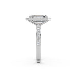 Load image into Gallery viewer, Pamya Emerald Solitaire Diamond Womens Ring