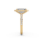 Load image into Gallery viewer, Pamya Emerald Solitaire Diamond Womens Ring