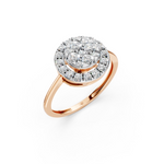 Load image into Gallery viewer, Era Round Diamond Cluster Ladies Ring