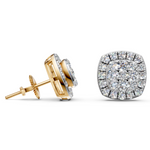 Load image into Gallery viewer, Sia Round Diamond Cluster Stud Ladies Earring