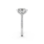 Load image into Gallery viewer, Eaira Oval Solitaire Diamond Womens Ring