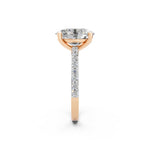 Load image into Gallery viewer, Eaira Oval Solitaire Diamond Womens Ring