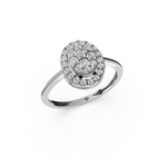 Load image into Gallery viewer, Ember Round Diamond Cluster Ladies Ring