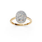 Load image into Gallery viewer, Ember Round Diamond Cluster Ladies Ring
