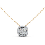 Load image into Gallery viewer, Sia Round Diamond Cluster Slider Ladies Pendant
