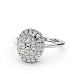 Load image into Gallery viewer, Ember Round Diamond Cluster Ladies Ring