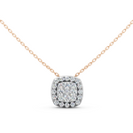 Load image into Gallery viewer, Sia Round Diamond Cluster Slider Ladies Pendant