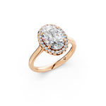 Load image into Gallery viewer, Xiana Oval Solitaire Diamond Womens Ring