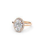 Load image into Gallery viewer, Xiana Oval Solitaire Diamond Womens Ring