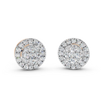 Load image into Gallery viewer, Era Round Diamond Cluster Stud Ladies Earring
