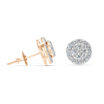 Load image into Gallery viewer, Era Round Diamond Cluster Stud Ladies Earring
