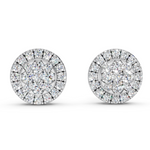 Load image into Gallery viewer, Era Round Diamond Cluster Stud Ladies Earring
