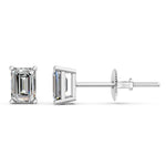 Load image into Gallery viewer, Ivana Emerald Solitaire Diamond stud Earring
