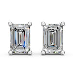 Load image into Gallery viewer, Ishya Emerald Solitaire Diamond stud Earring
