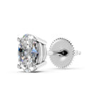 Load image into Gallery viewer, Ihina Oval Solitaire Diamond stud Earring
