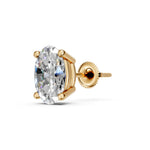 Load image into Gallery viewer, Iaara Oval Solitaire Diamond stud Earring
