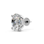 Load image into Gallery viewer, Huma Oval Solitaire Diamond stud Earring
