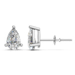 Load image into Gallery viewer, Hania Pear Solitaire Diamond stud Earring
