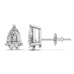 Load image into Gallery viewer, Halya Pear Solitaire Diamond stud Earring
