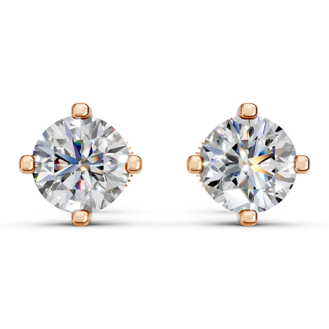 Haara Round Solitaire Diamond stud Earring