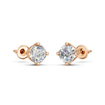 Load image into Gallery viewer, Haara Round Solitaire Diamond stud Earring
