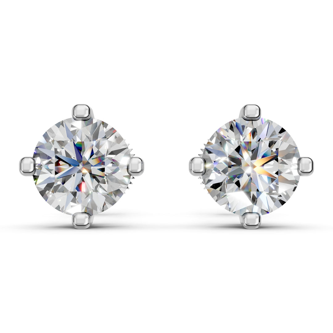 Haara Round Solitaire Diamond stud Earring